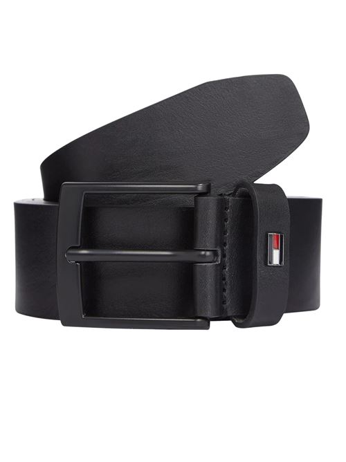 Cintura nera in pelle Tommy Hilfiger | AM0AM13014BDS